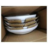 Euro Ceramica White Essential 16Piece 9" Pasta Bowl Set