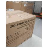 Velvet Counter Stool, Set of 2 - Retail:$249.00. 203-101GY/GLD DIEGO