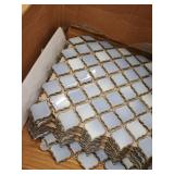 SomerTile 12.375x12.5-inch Antaeus Frost Blue Porcelain Mosaic Floor and Wall Tile (10 tiles/10.7 sqft.)- Retail:$153.94 AMOUNT NOT COUNTED