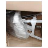 Amador Barstool in a Black Powder Coated Finish and Vintage Coffee Faux Leather- Retail:$267.99. LCJTBABLVC30 ( ONLY ONE)