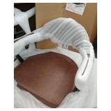 Amador Barstool in a Black Powder Coated Finish and Vintage Coffee Faux Leather- Retail:$267.99. LCJTBABLVC30 ( ONLY ONE)