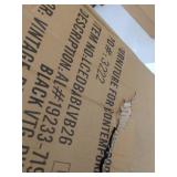 Armen Living Edy 26" Black Faux Leather Swivel Barstool LCEDBABLVB26