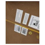 Modern 27 x 24 Inch Wood and Iron Square Wall Clock by Studio 350- Retail:$109.49