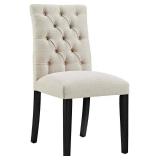 Modway Duchess Fabric Dining Chair EEI-2231-BEI ( ONLY ONE CHAIR)