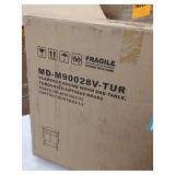 Abbyson Clarence Round Accent Table- Retail:$214.49 MD-M90028V-TUR