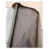 Carbon Loft Eve Framed Grey Chestnut Mirror- Retail:$459.99 30" x 30" MT2335