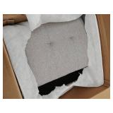 Carson Carrington Keflavik Mid-century Dove Grey Linen Arm Chair- Retail:$281.49. 340C-LIN13-255