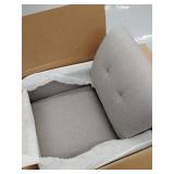 Carson Carrington Keflavik Mid-century Dove Grey Linen Arm Chair- Retail:$281.49. 340C-LIN13-255