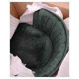 Ceets Chic Mid-Century Modern Vintage Style Velvet & Wood Zephyr Dining Chair- Retail:$279.99 Green M2102