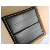 Mansfield Faux Leather Tray Top Storage Ottoman by Christopher Knight Home- Retail:$238.99. 55736.00