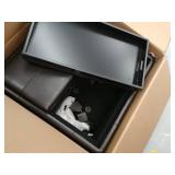 Mansfield Faux Leather Tray Top Storage Ottoman by Christopher Knight Home- Retail:$238.99. 55736.00