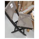 Hillside Outdoor Acacia Wicker Bistro Set by Christopher Knight Home- Retail:$226.99. 65090.00 DGRY