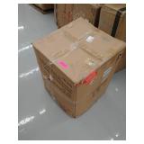 Pharaoh Swivel Mineral Finish and Grey Faux Leather Bar Stool- Retail:$259.49 DAMAGED