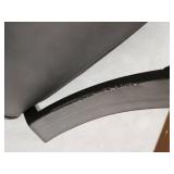 Pharaoh Swivel Mineral Finish and Grey Faux Leather Bar Stool- Retail:$259.49 DAMAGED