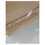 Pharaoh Swivel Mineral Finish and Grey Faux Leather Bar Stool- Retail:$259.49 DAMAGED