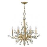 Fredrick Ramond Six Light Chelier Eve Champagne Gold - One Size- Retail:$1599.00 FR46806CPG