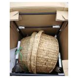 The Curated Nomad Landria Natural Woven Fiber Stools (Set of 2)- Retail:$459.99 BC1130832