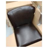 Jackie Contemporary Bonded Leather Dining Chair with Nailhead Accents by Christopher Knight Home(ONLY ONE CHAIR)- Retail:$141.49. 54151.00