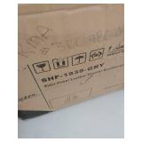 Abbyson Rider Leather Theater Power Recliner- Retail:$771.99, SHF-1939-GRY GREY