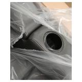 Abbyson Rider Leather Theater Power Recliner- Retail:$771.99, SHF-1939-GRY GREY