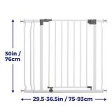 Dreambaby Liberty Walk Thru Auto Close Baby Safety Gate with Stay Open Feature, Fits 29.5-36.5 inch Openings, Pressure Mounted Security Gates - Model L776