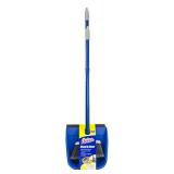 Quickie Stand and Store Stand & Store Long Handle, Upright Broom and Dustpan Set for Use in Home, Kitchen, Office, Lobby, and Outdoors, 1-Pack, Blue