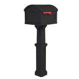 Gibraltar Mailboxes GHC40B01 Grand Haven Decorative Package Mailbox, Extra Large, Black
