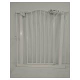 InnoTruth Wide Baby Gate for Dogs, Auto Close Pet Gate 29â to 39.6â Width with 30â Height, Tall Safety Coverage for Stairs, Hallways, Bedrooms, Wall Pressure Mount, White