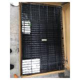 XL Dog Crate MidWest ICrate Double Door Folding Metal Dog Crate w/ Divider Panel|XL Dog Breed, Black