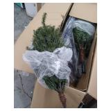 Puleo International 10 Foot Pre-Lit Slim Fraser Fir Artificial Christmas Tree with 900 UL Listed Clear Lights, Green