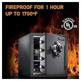 SentrySafe SFW123DSB Fireproof Safe and Waterproof Safe with Dial Combination 1.23 Cubic Feet Gray