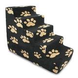 Best Pet Supplies ST210T-L Foam Pet Stairs/Steps, 5-Step, Black