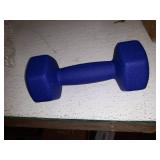 Amazon Basics Neoprene Coated Dumbbell Hand Weight Set, 10-Pound, Set of 2, Navy Blue