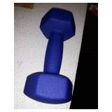 Amazon Basics Neoprene Coated Dumbbell Hand Weight Set, 10-Pound, Set of 2, Navy Blue