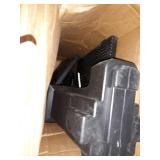 Gibraltar Mailboxes Grand Haven Extra Large, Plastic, Mailbox and Post Combo, Black, GHC40B01