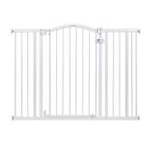 Summer Infant Extra Tall & Wide Safety Baby Gate, Fits Openings 29.5-53" Wide, Metal for Doorways & Stairways, 38" Tall Walk-Through Baby & Pet Gate, White