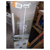 Stander Security Pole and Curve Grab Bar, Elderly Tension Mounted Floor to Ceiling Transfer Pole, Bathroom Safety Aid & Standing Support, Iceberg White