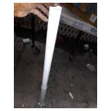 Stander Security Pole and Curve Grab Bar, Elderly Tension Mounted Floor to Ceiling Transfer Pole, Bathroom Safety Aid & Standing Support, Iceberg White