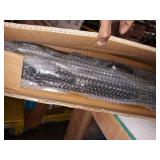 Happybuy Handrails for Outdoor Steps, Fit 1 or 3 Steps Outdoor Stair Railing, Black Wrought Iron Handrail, Flexible Front Porch Hand Rail, Transitional Handrails for Concrete Steps or Wooden Stairs