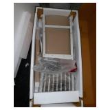 Americana White & Distressed Oak bar Stool, 24", by Home Styles