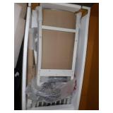 Americana White & Distressed Oak bar Stool, 24", by Home Styles