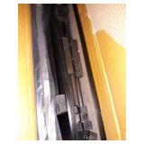 Basics Classic TV Dinner Folding Trays with Storage Rack, Black - Set of 4