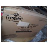 Regalo Versatile Play Space 192-Inch Plastic Super Wide Portable Baby Gate and Play Yard, 4-In-1, Bonus Kit, Includes 4 Pack of Wall Mounts, Indoor and Outdoor Play Space, Cool Gray