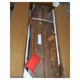 Hillsdale Furniture Hemlock Modern Metal Coffee Table, Brown/Silver