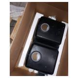 Fhp EDOX33229-1 33" X 22" X 9" Onyx Double Bowl Granite Kitchen Sink