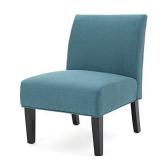 Kendal Dark Teal Fabric Accent Chair