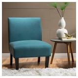 Kendal Dark Teal Fabric Accent Chair