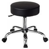 Boss Office Products Be Well Medical Spa Stool in Black