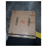 Roundhill CoCo Upholstered Backless Saddle Seat Bar Stools 29" height Set of 2, Gray