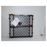 Position & Lock Baby Gate, Pressure-Mounted, Farmhouse Collection